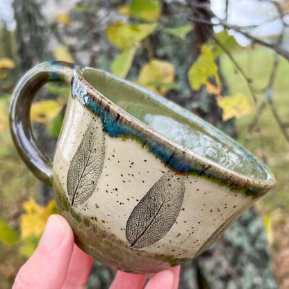 Cup and Saucer set Green Sage