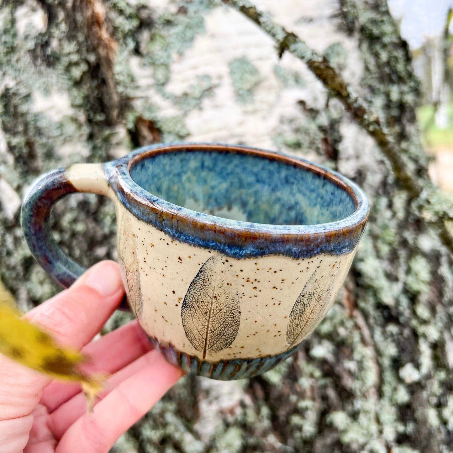 Cup and Saucer set Blue Sage