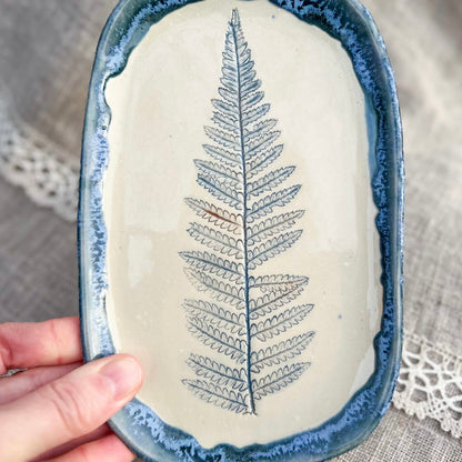 Uzkodu šķīvis Zilā Paparde