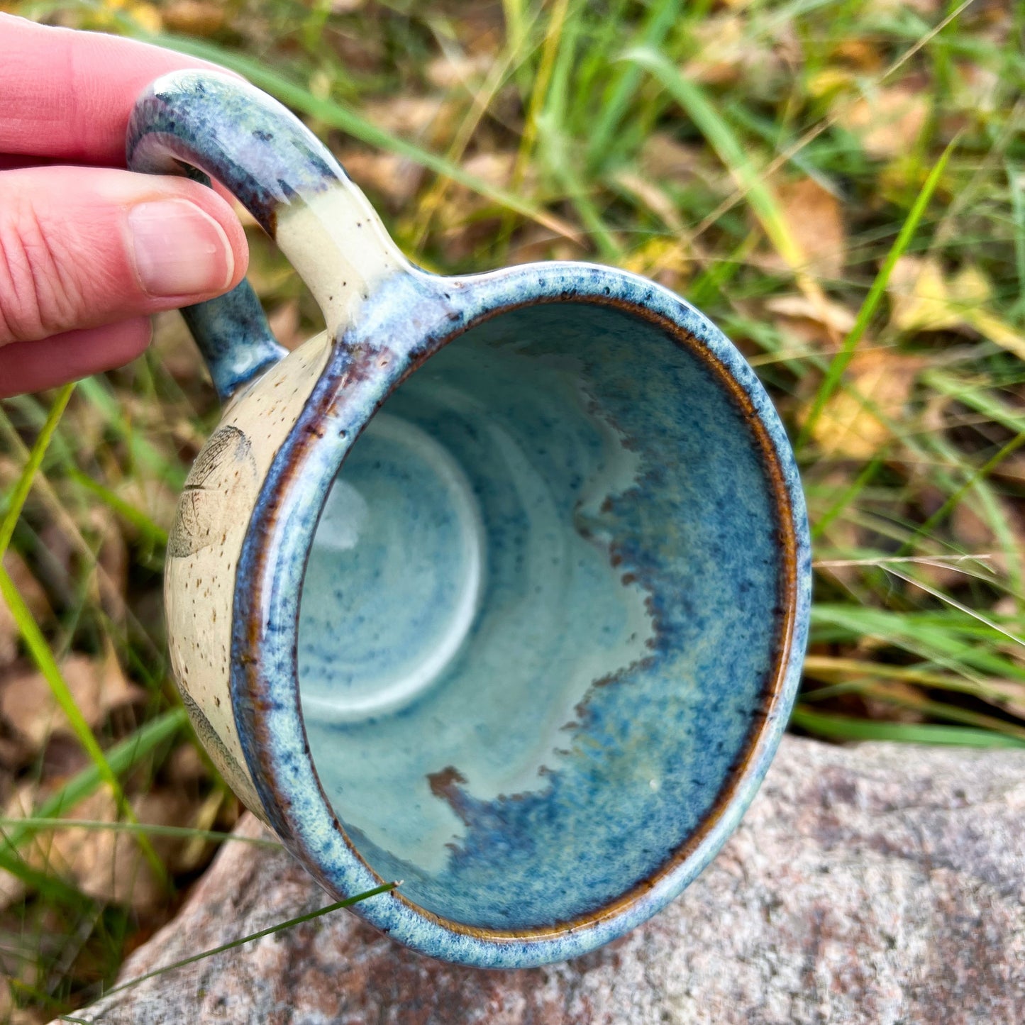 Cup and Saucer set Blue Sage