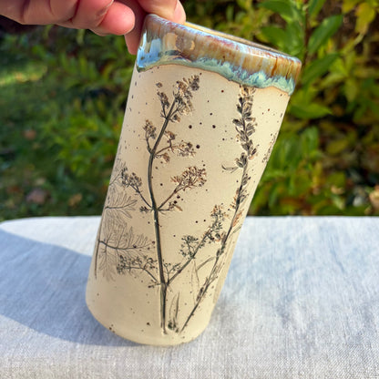 Rustic vase with Ferns