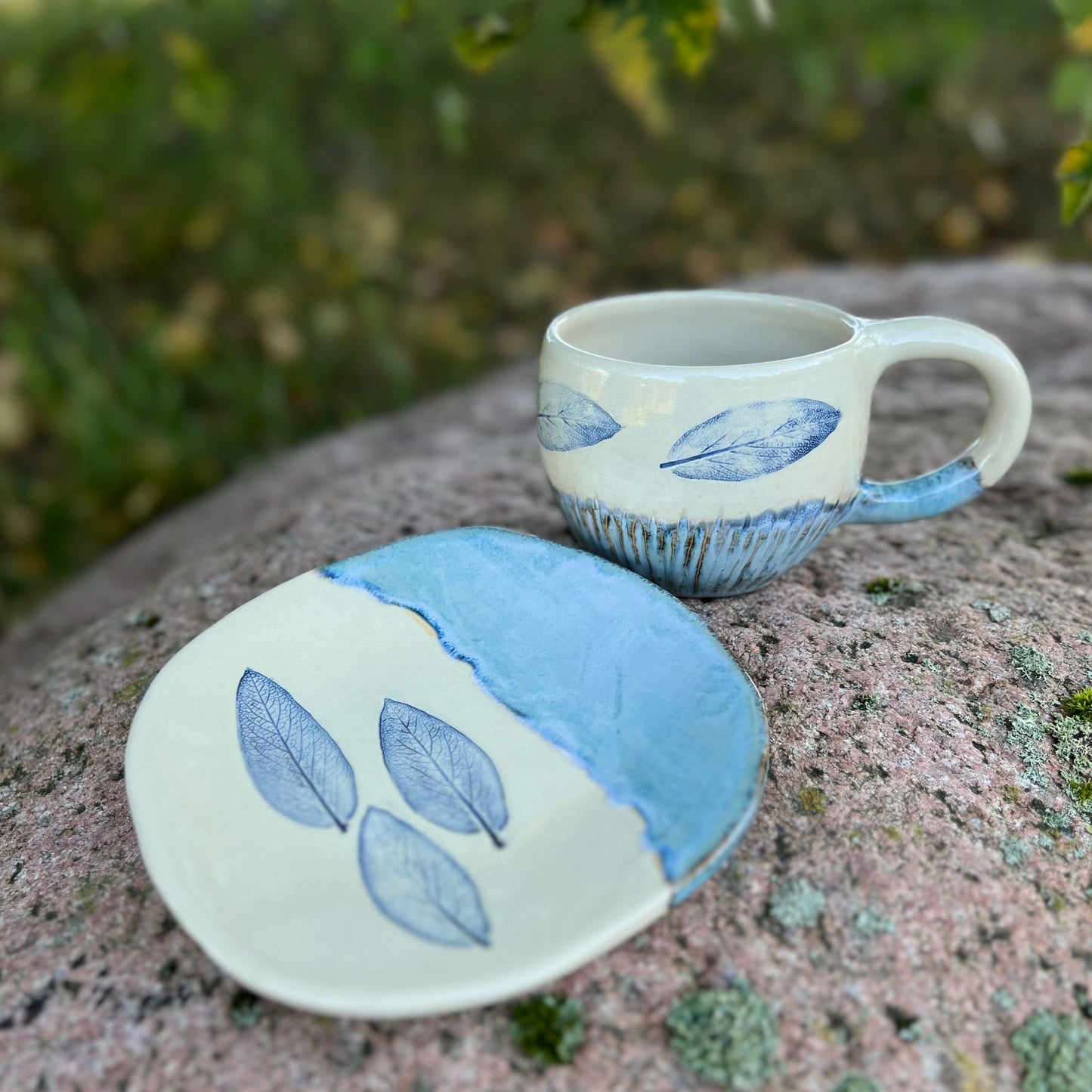 Cup and Saucer set Sage