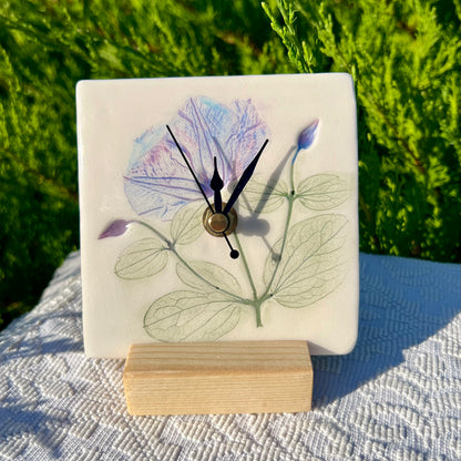 Nature-inspired ceramic clock