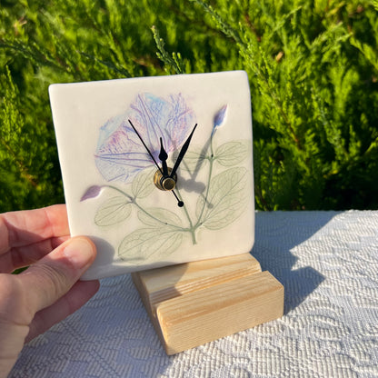 Nature-inspired ceramic clock