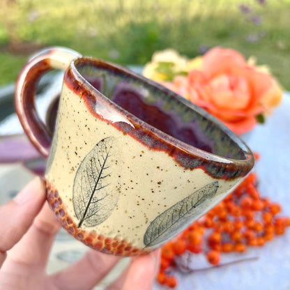 Cup and Saucer set Autumn