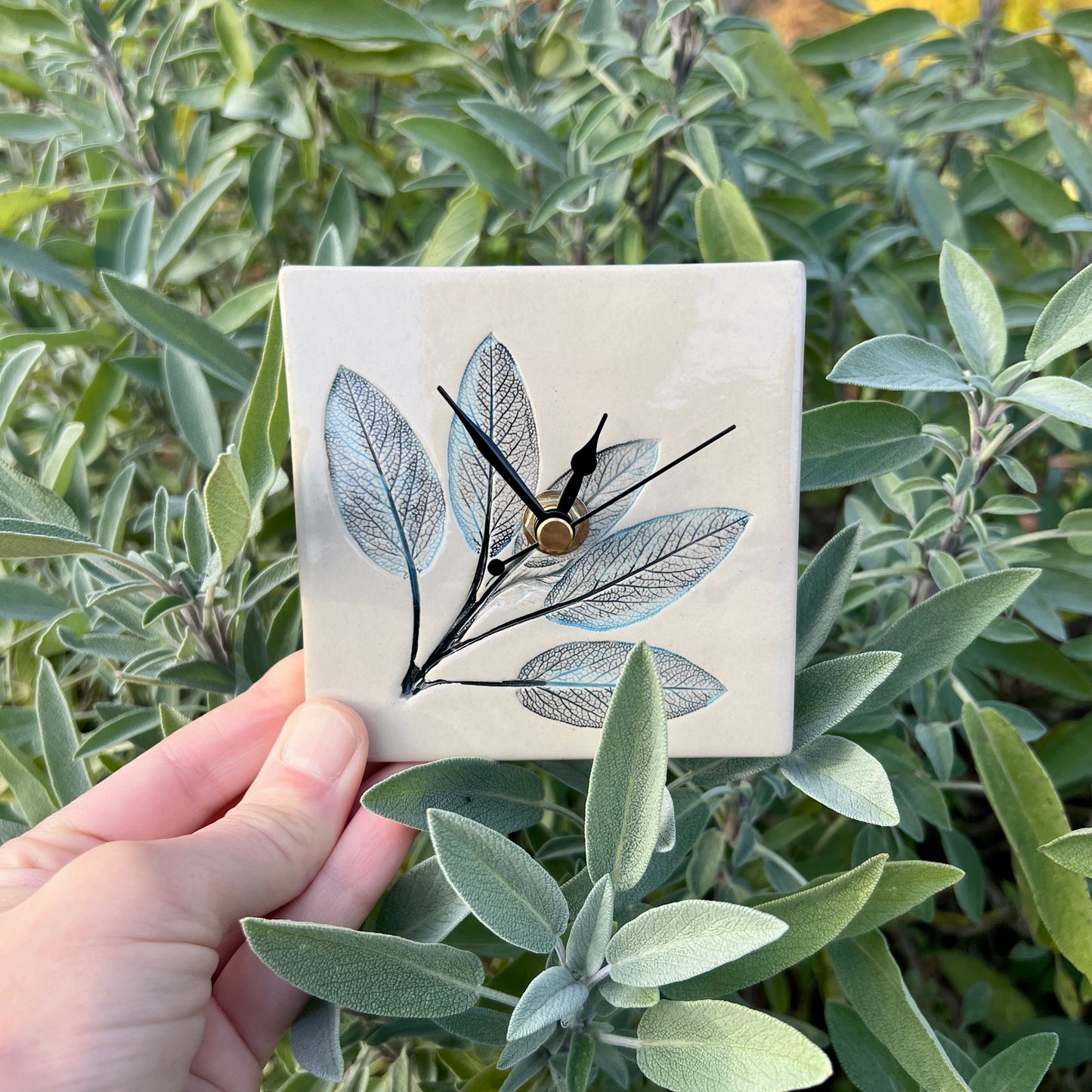 Nature-inspired ceramic clock