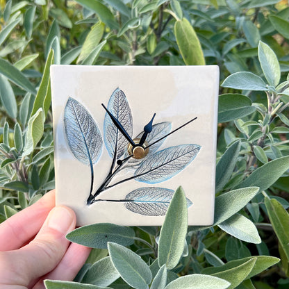 Nature-inspired ceramic clock