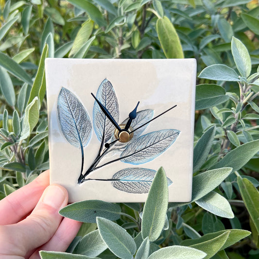 Nature-inspired ceramic clock