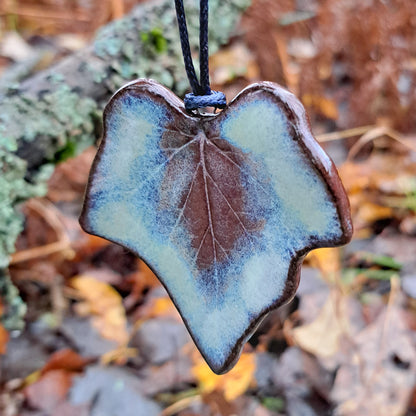 Ceramic Pendant Leaf Charm