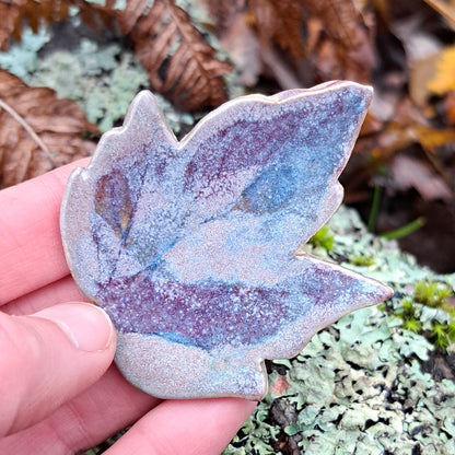 Ceramic Leaf Brooch 1