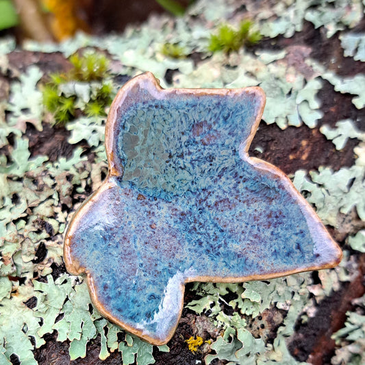 Ceramic Leaf Brooch 3