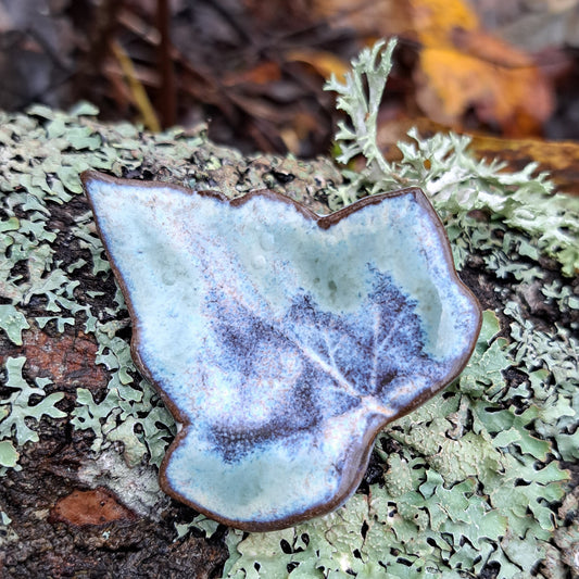 Ceramic Leaf Brooch 8