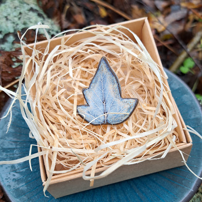 Ceramic Leaf Brooch 12