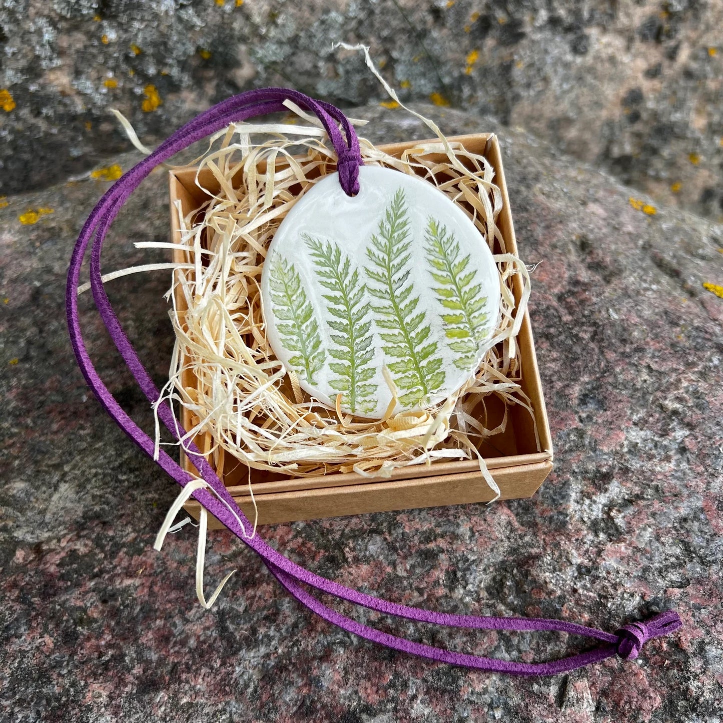 Ceramic Pendant Ferns