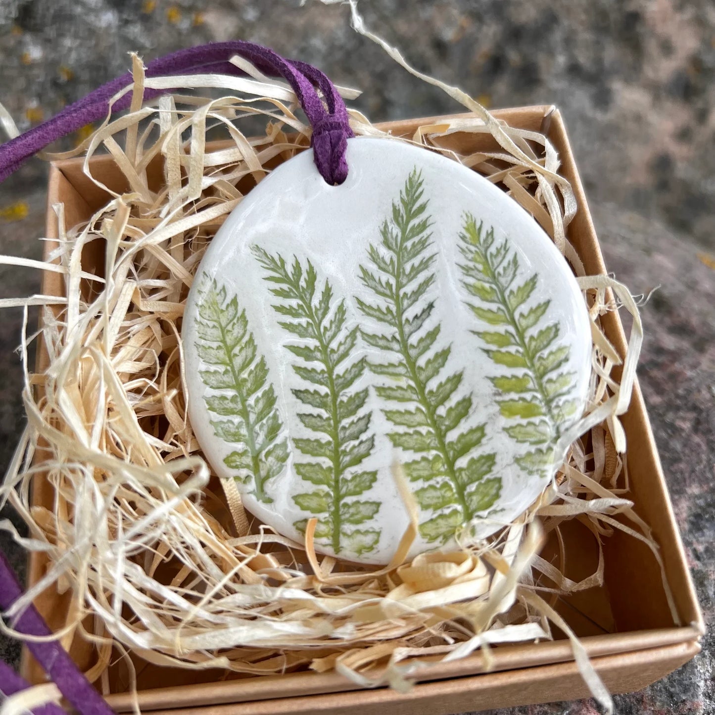 Ceramic Pendant Ferns