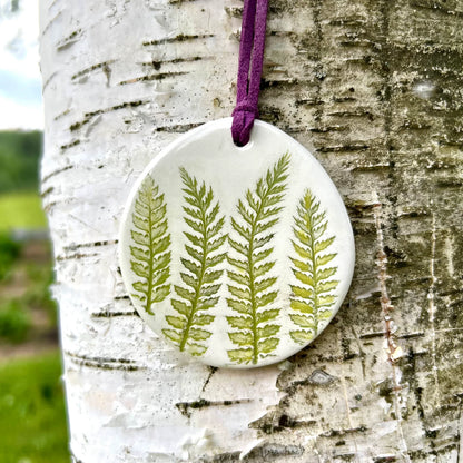 Ceramic Pendant Ferns