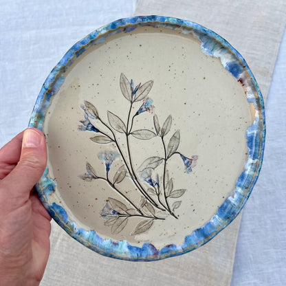 Šķīvis Zilie ziedi