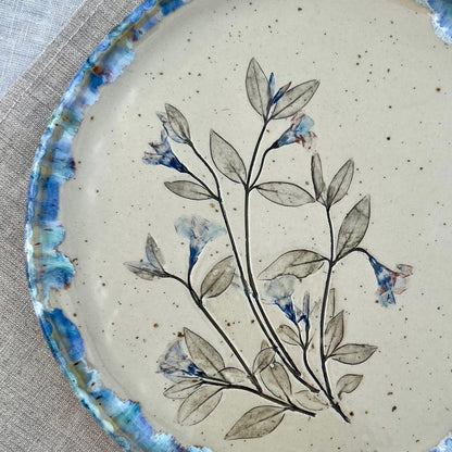 Šķīvis Zilie ziedi