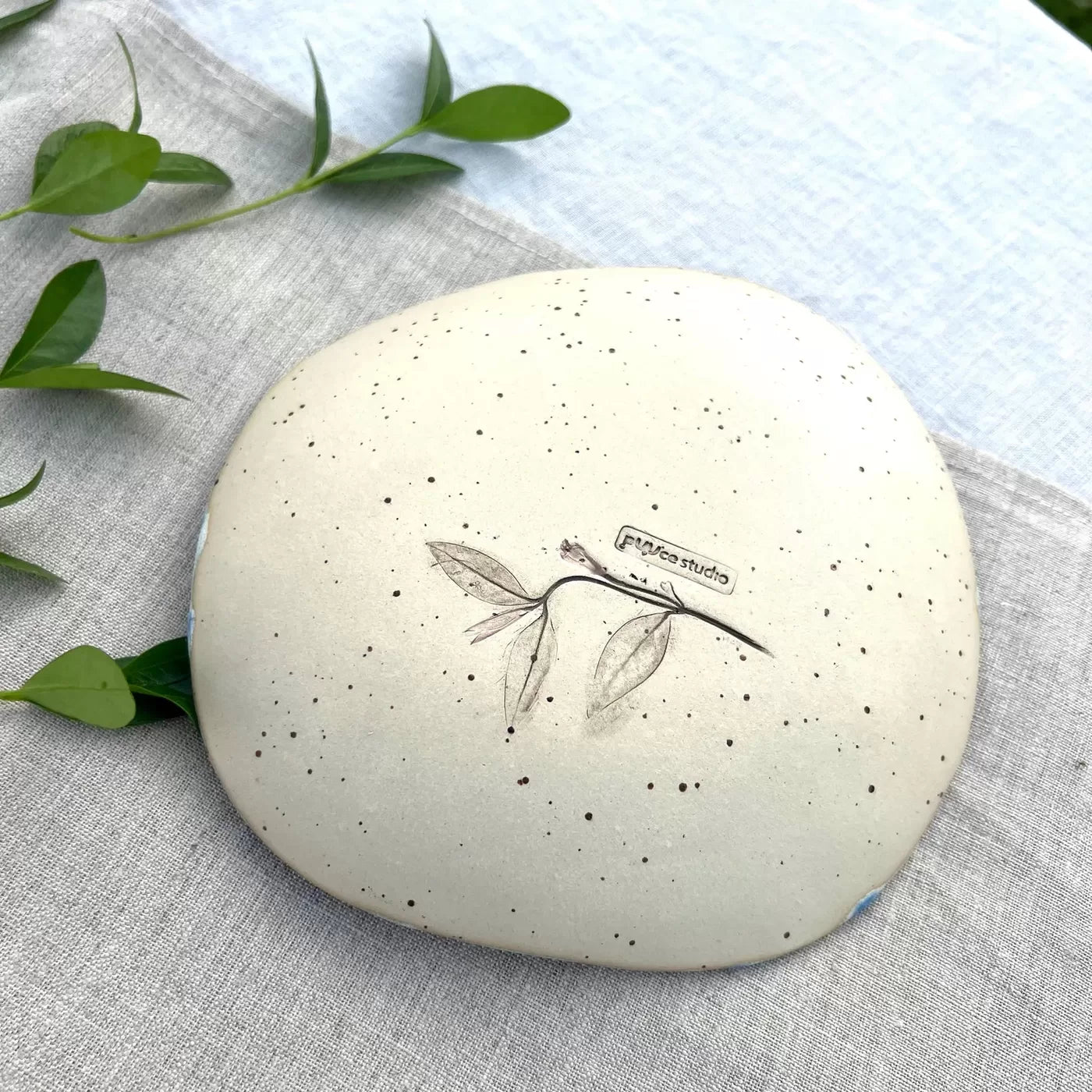 Lēzena bļoda Zilie ziedi