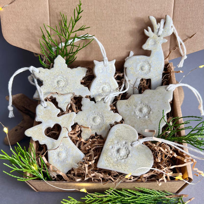 Keramikas rotājumu komplekts