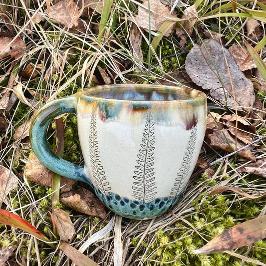 Kafijas krūze Papardītes