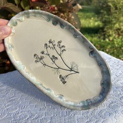 Botanical Cup and saucer with Lady’s-mantle Imprint