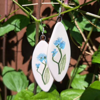 Earrings  Forget-Me-Not Long