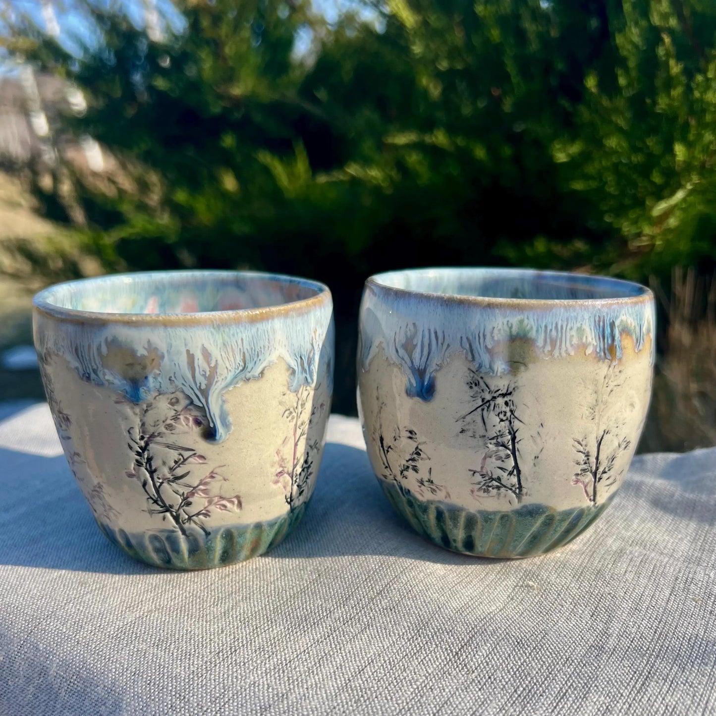 Glāzīte ar ziediem